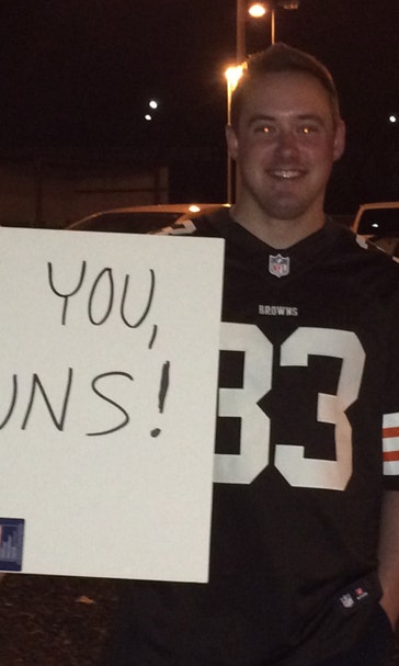 There's already one Browns fan waiting to welcome Johnny football